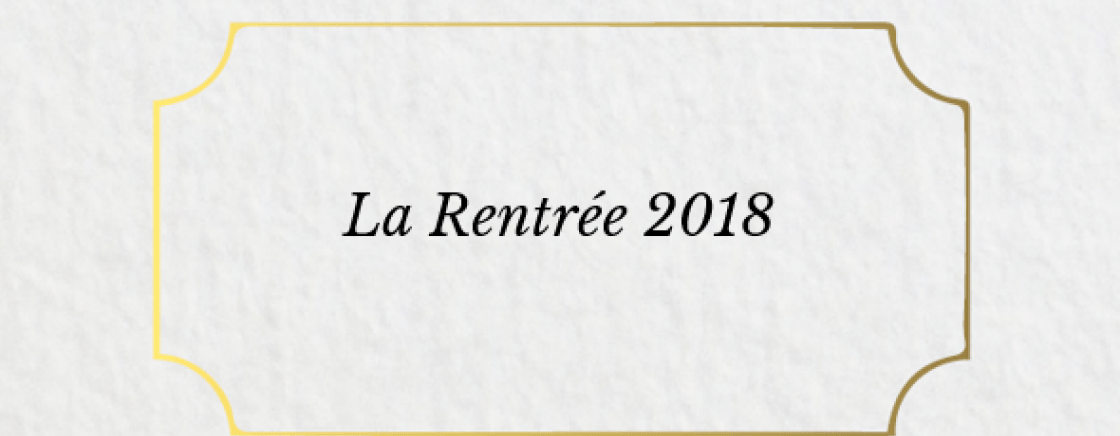 La Rentrée 2018